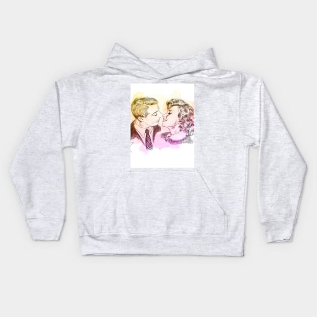 Marilyn & Joe DiMaggio Kids Hoodie by Svetlana Pelin